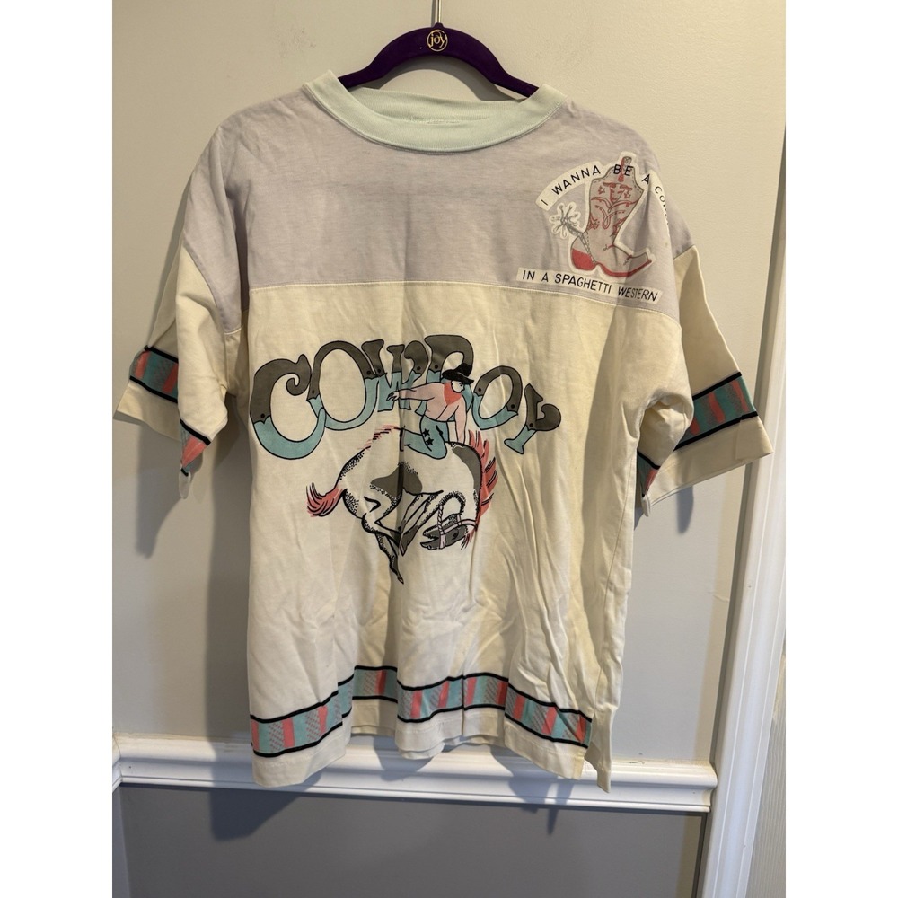 By Coastal The American Spirit Short Sleeve Shirt Cowboy's Vintage 1987